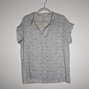 Pleione split neck blouse
